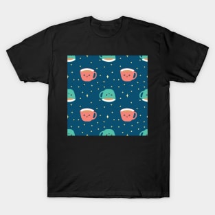 Tea cup pattern T-Shirt